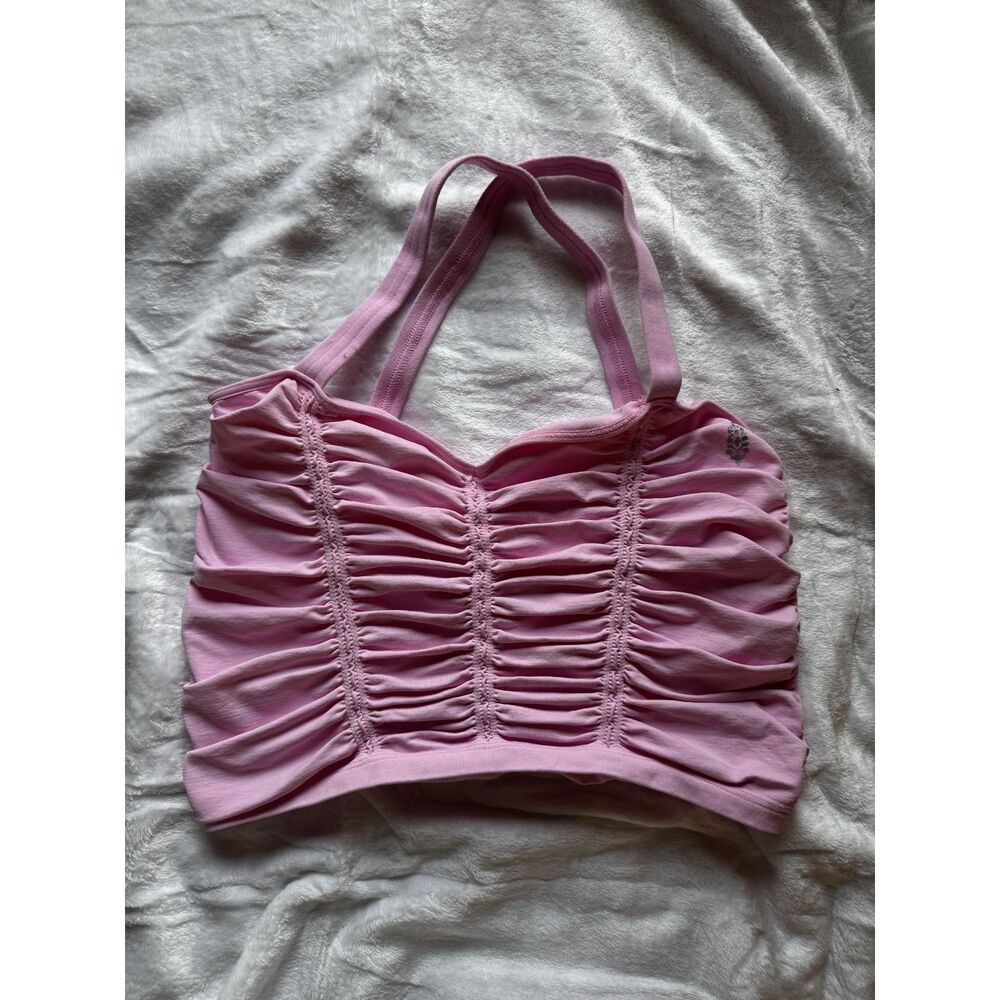 Free People Good Karma Ruched Corset Tank Size M/L